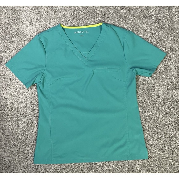 Tops - Medelita scrub top, BLUE/GREEN, women's‎ size S VISTA 210971 EUC